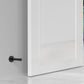 4 Pack Stainless Steel Door Stop Strong Adhesive No-Drill with Rubber Bumper