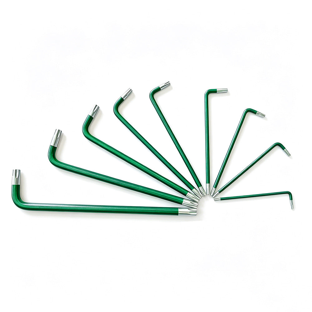9Pcs Long Arm Ball End Hex Key Set with CRV Steel for Car and Motorcycle Repair