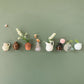 8PCS Mini 3D Ceramic Vase Fridge Magnets