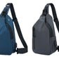 Water-Resistant Sling Bag Anti-Theft Chest Pack Crossbody Backpack with USB Charging Port and Headphone Hole