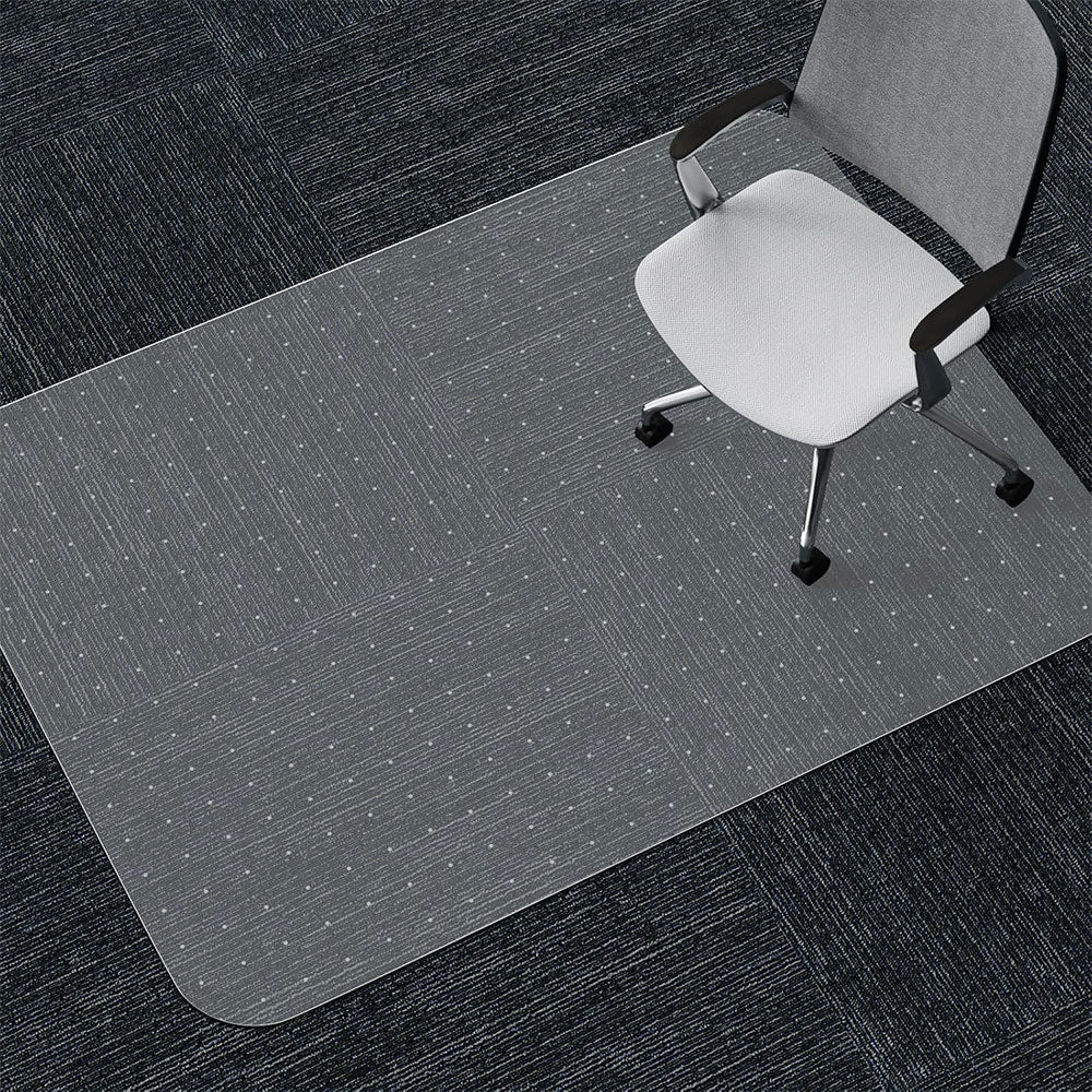 Non Slip Office Chair Desk Floor Mat Computer Carpet PVC Plastic Frosted Protector