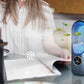 Desk Bladeless Fan with Humidifier USB-Powered Portable Air Conditioner Fan with LED Display