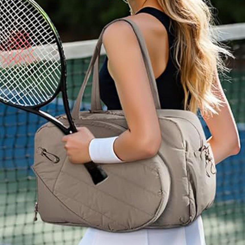 Womens Tennis Gym Bag Sports Tote Fits Two Rackets with Shoe Compartment