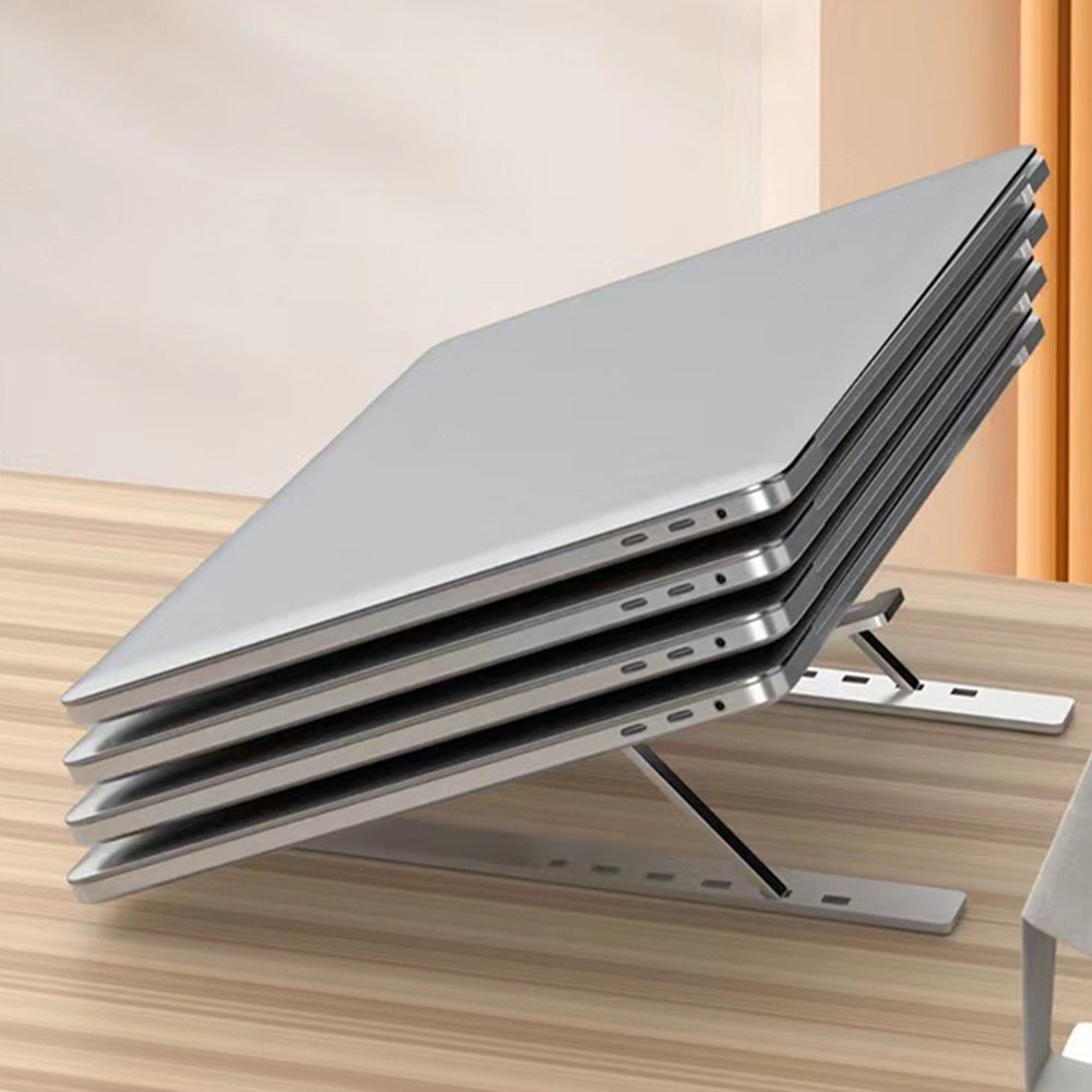 Foldable Portable Aluminum Laptop Tablet Stand with 6 Height Levels