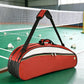 Badminton Bag for 4 to 6 Rackets with Shoe Compartment and Shoulder Strap