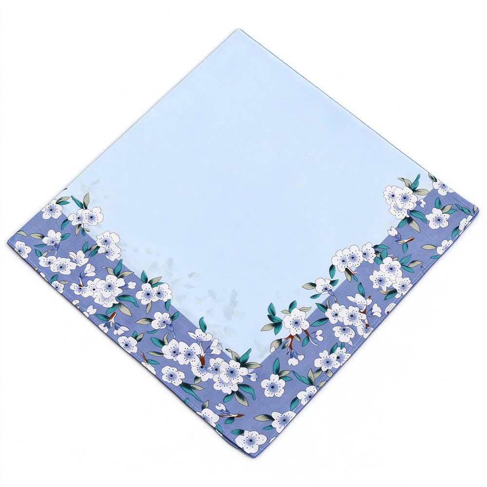 12 Pack Pure Cotton Printed Handkerchiefs 42cm Square