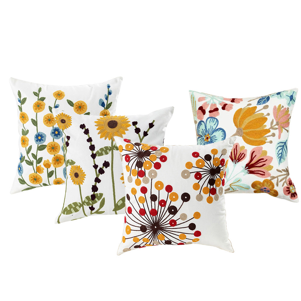 4Pcs Nordic Embroidered Cushion Covers