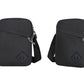 Men's Oxford Crossbody Shoulder Bag with Adjustable Strap and Multi-Pocket Messenger Design