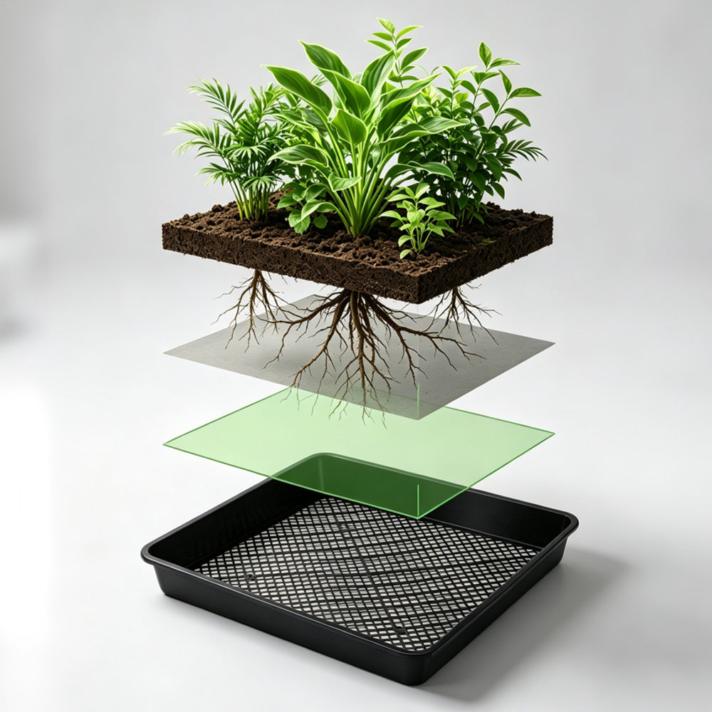 10 Pack Seedling Tray Fine Holes Plant Propagation Seedling Hydroponic Square