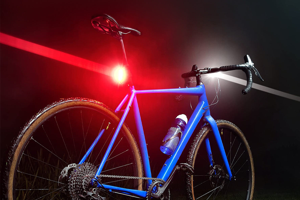 2Pcs USB Rechargeable Bike Lights Front and Rear LED Set