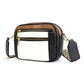 Small PU Crossbody Bag for Women Color-Block Shoulder Bag