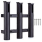 3 Tube Fishing Rod Holder Bracket Mounted Fishing Rack For Boats Garage Cooler