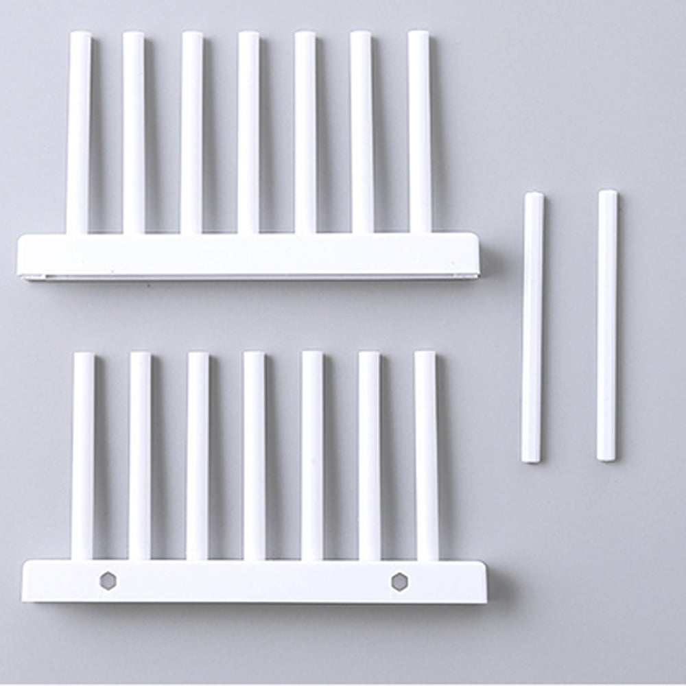 2Pcs Lid Rack Stand Plates Kitchen Pot Storage Rest Shelf Organiser Pan Holder