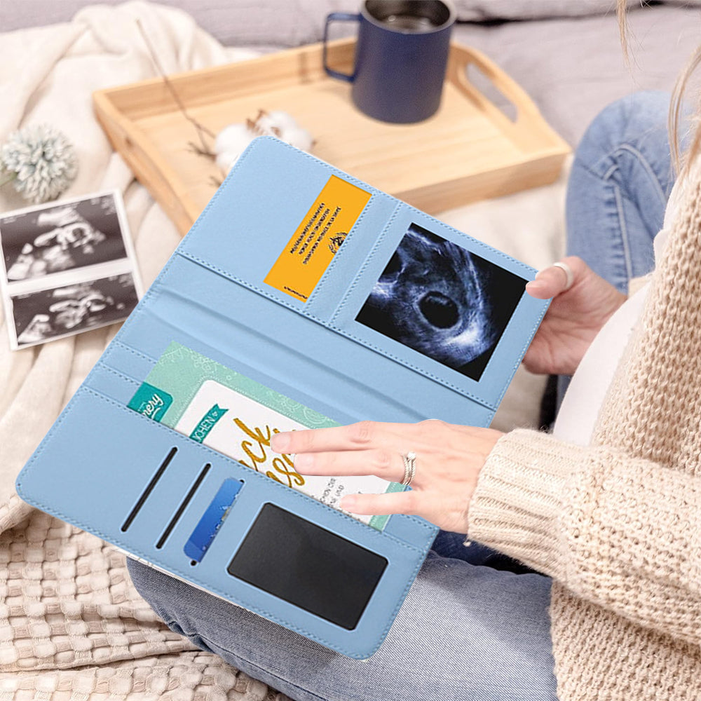Pregnancy Daily Journal PU Cover Card Holder