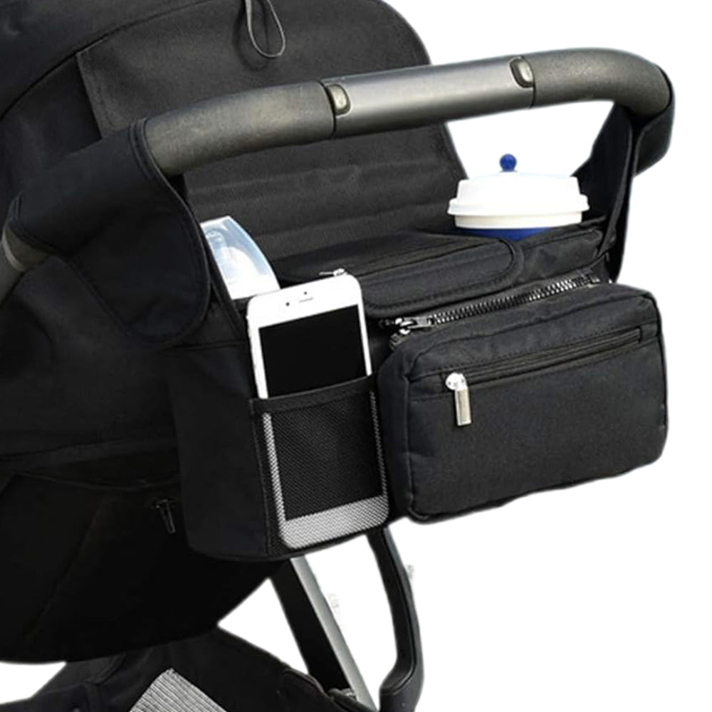 Universal Stroller Organizer with Cup Holder and Shoulder Strap