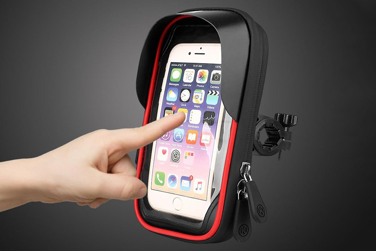 Waterproof Bike Phone Holder Fully Enclosed Handlebar Phone Mount