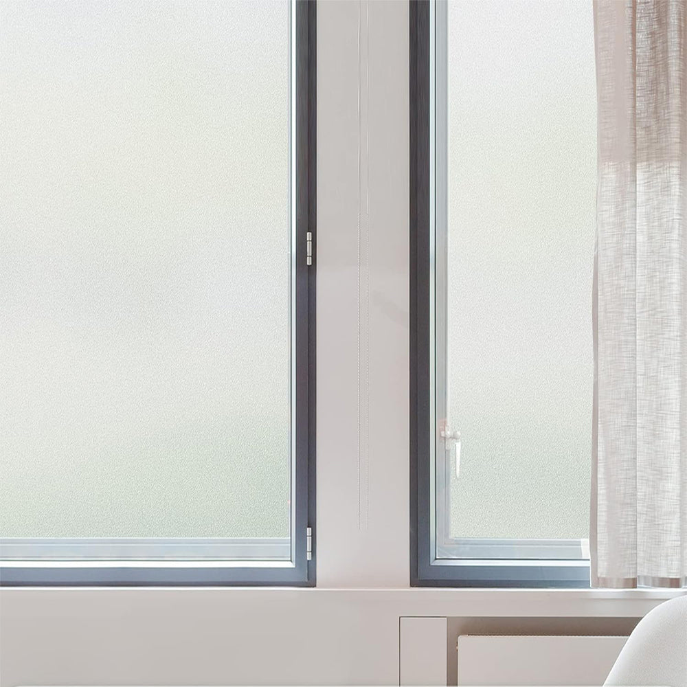 2Pcs 50cmx1m Clear Frosted Window Glass Removable Privacy Film