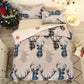 Christmas Pattern Quilt Duvet Doona Cover Set Single Double Queen King Size Bedding Set