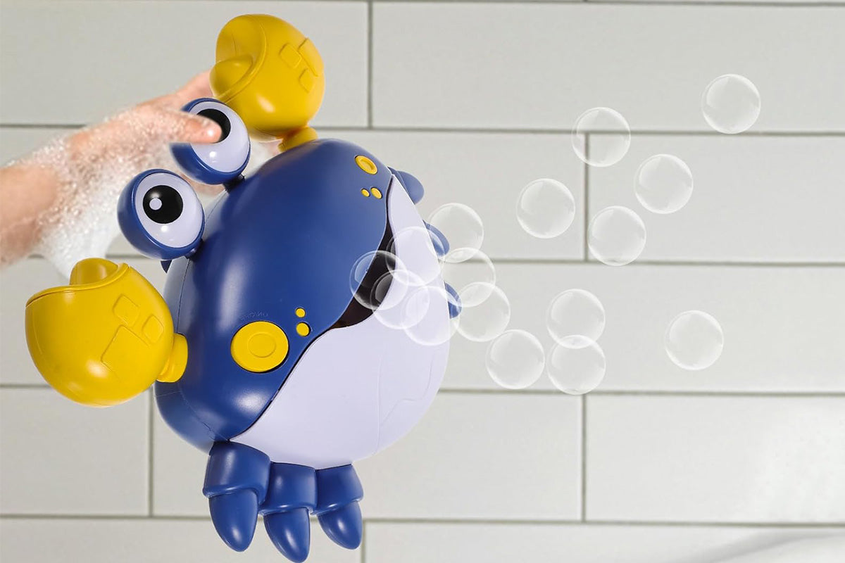 Crab Bubble Machine Bath Toy with Music for Little Ones Bath Time Fun
