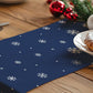 Christmas Table Runner Xmas Trees Tablecloth Cover For Kitchen Dinner Party