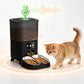 4.5L Automatic Cat Feeders with 2 Bowls Timer Pet Smart Feeder for Dog Cat