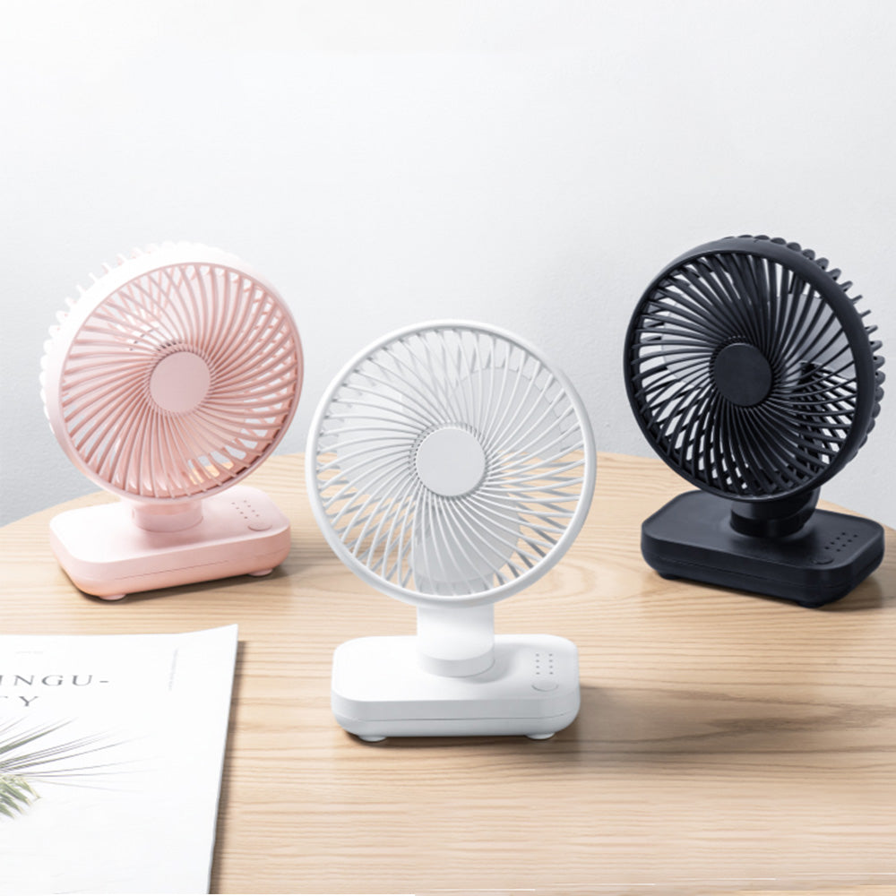Desk Table Fan Personal USB Small Air Circulator Quiet Dorm Mini Portable 4 Speed Fan