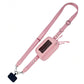 2-in-1 Phone Crossbody Strap Clear Window Card Wallet Pouch Travel Adjustable Shoulder Strap Bag