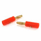 40 PCS Banana Plug Set 0.4cm Gold Plated Red and Black Speaker Connectors for Audio