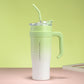 40oz Insulated Stainless Steel Tumbler with Handle and Straw