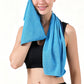 4pcs 100x30cm Reusable Cooling Towels with Storage Bag Carabiner