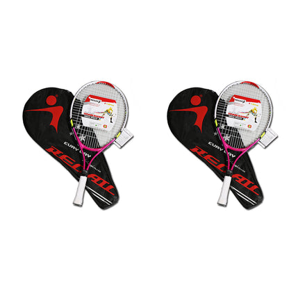 2Pcs Aluminium Alloy Tennis Racket for Teenagers and Kids