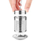 2Pcs Stainless Steel Fine Mesh Tea Strainer with Drip Tray
