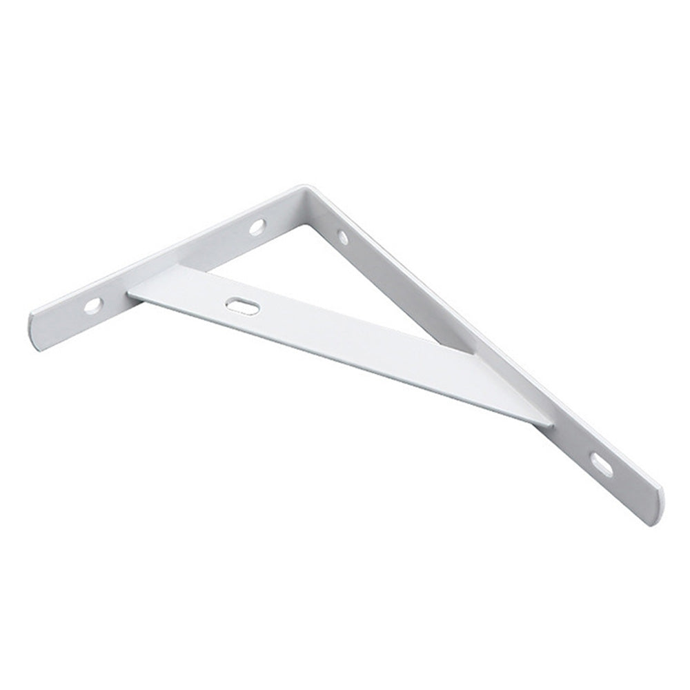 2Pcs Mild Steel Shelf Bracket Reinforced Heavy Duty Floating Shelves-White