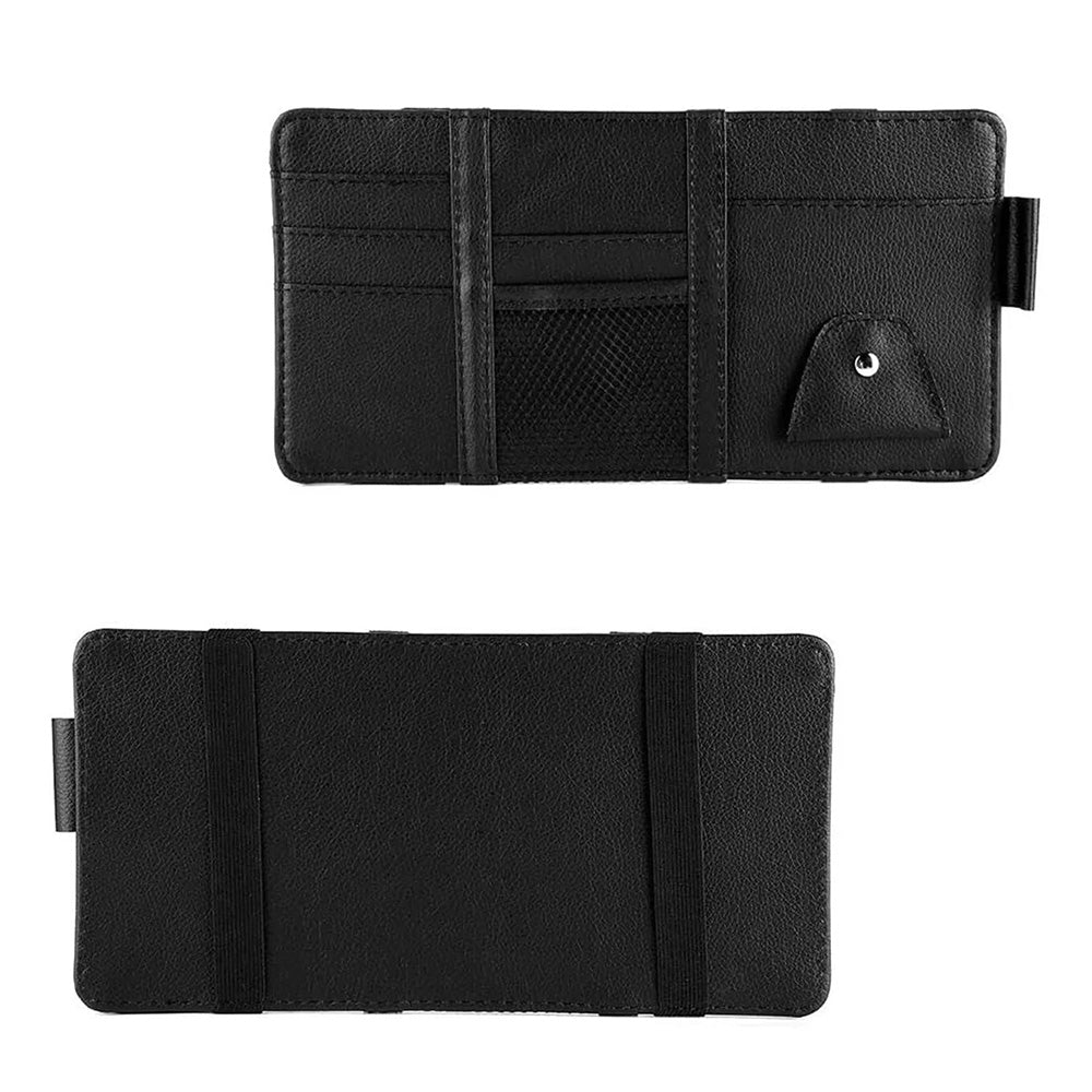 Car Sun Visor Organizer Driver License Sunglasses Holder Pocket