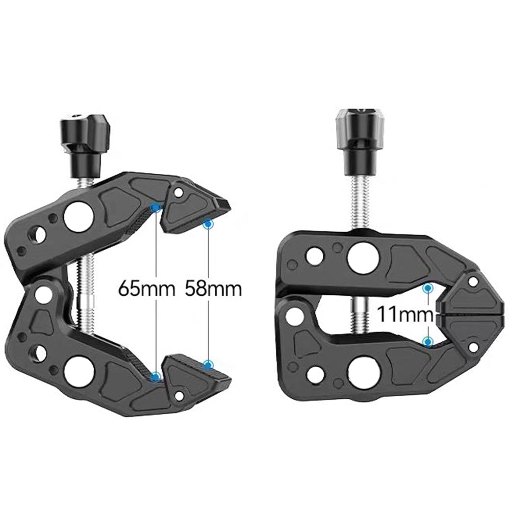 2Pcs Super Clamp Camera Clamp Mount Monitor With Action Camera Adapter Phone Clamp Mount