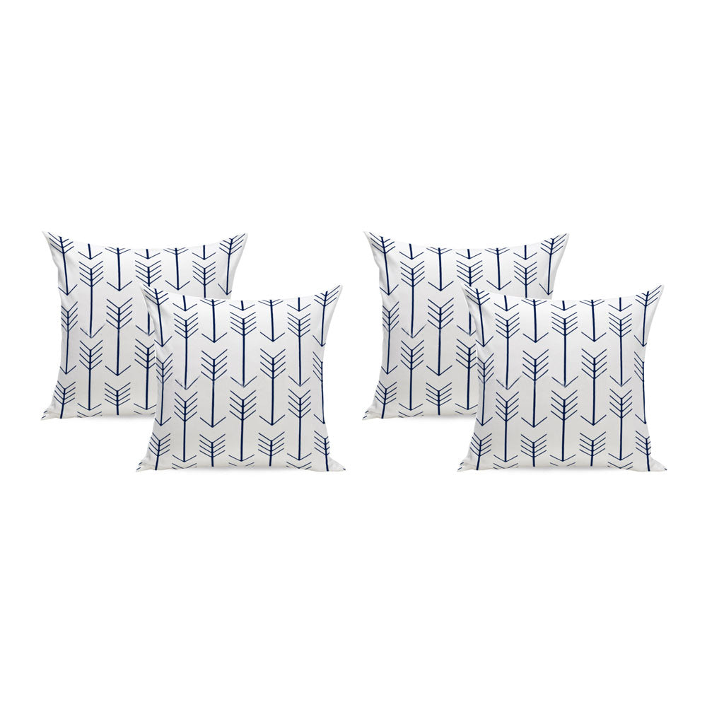 4Pcs 45X45cm Throw Pillow Cover Geometric Printed Throw Sofa Cushion Cases