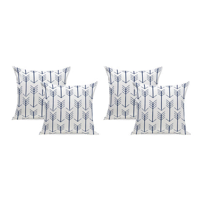 4Pcs 45X45cm Throw Pillow Cover Geometric Printed Throw Sofa Cushion Cases