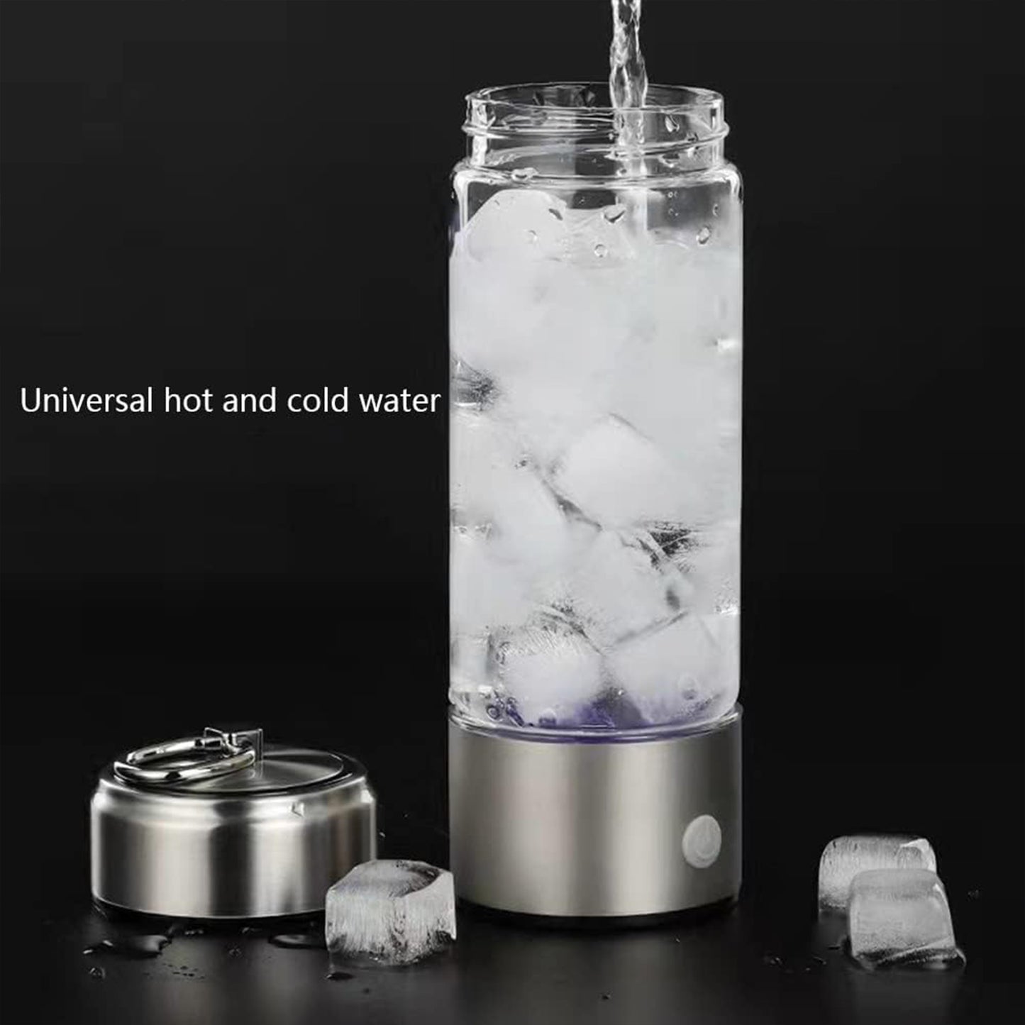 1000mAh 450ml Hydrogen Rich Water Cup Portable USB Rechargeable Ionized Water Generator