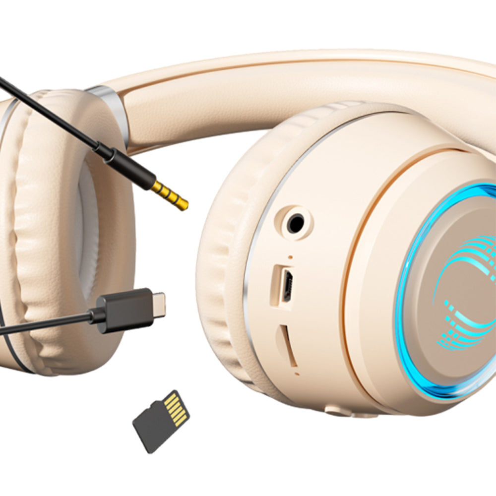 2Pcs Wireless Bluetooth Over-Ear Headphone with Noise Cancelling