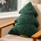 Christmas Tree Shaped Plush Pillow Soft Decorative Cushion for Holiday Home Decoration
