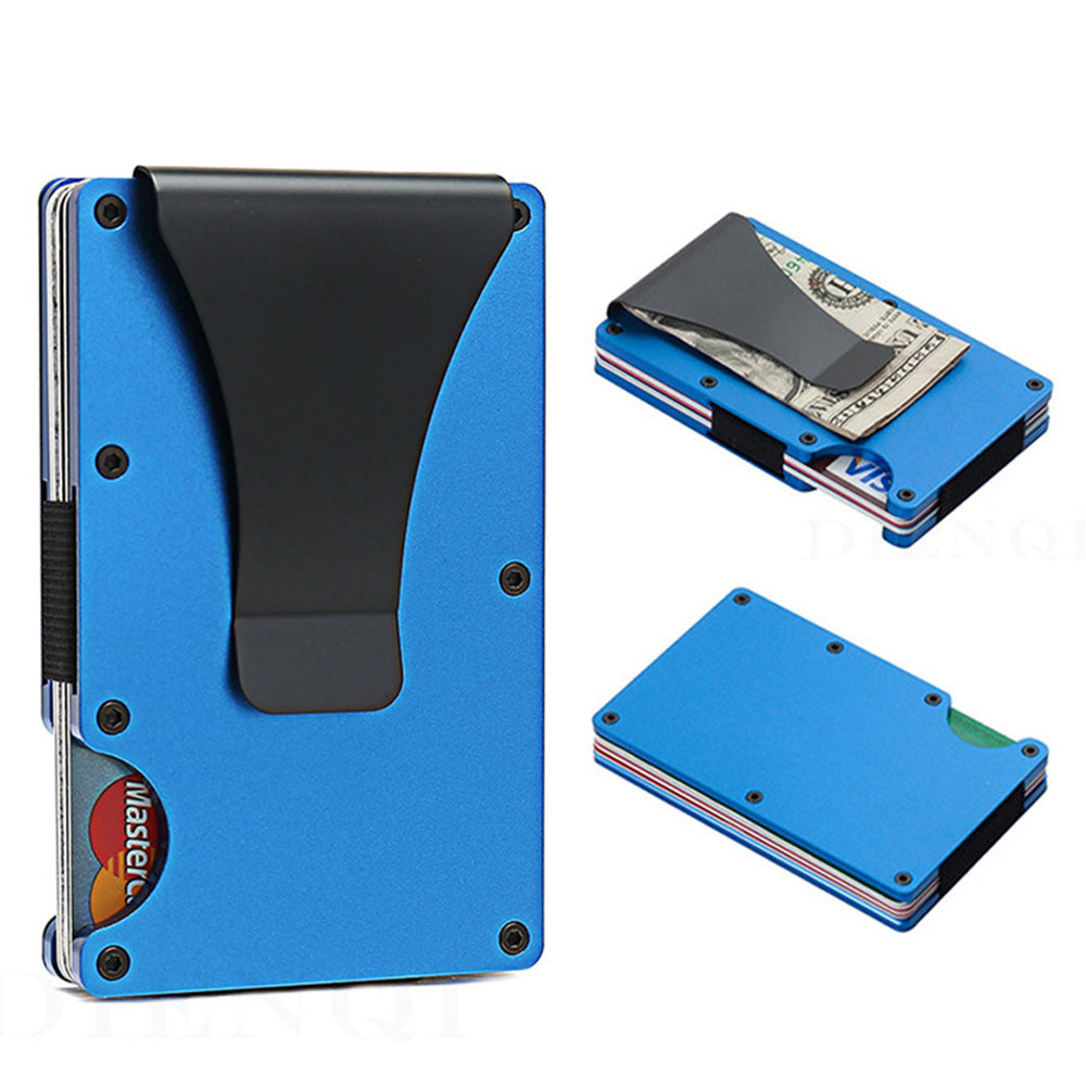 RFID Blocking Carbon Fiber Card Holder Slim Wallet for Men with Anti-Theft Protection