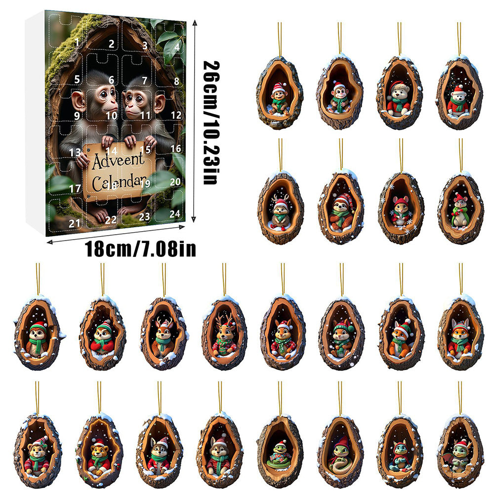 24Pcs Christmas Tree Decoration Hanging Ornaments for Home Decor Holiday Party