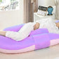 Pregnancy Pillows for Sleeping U Shaped Full Body Maternity Pillow with Removable Cover-Purple
