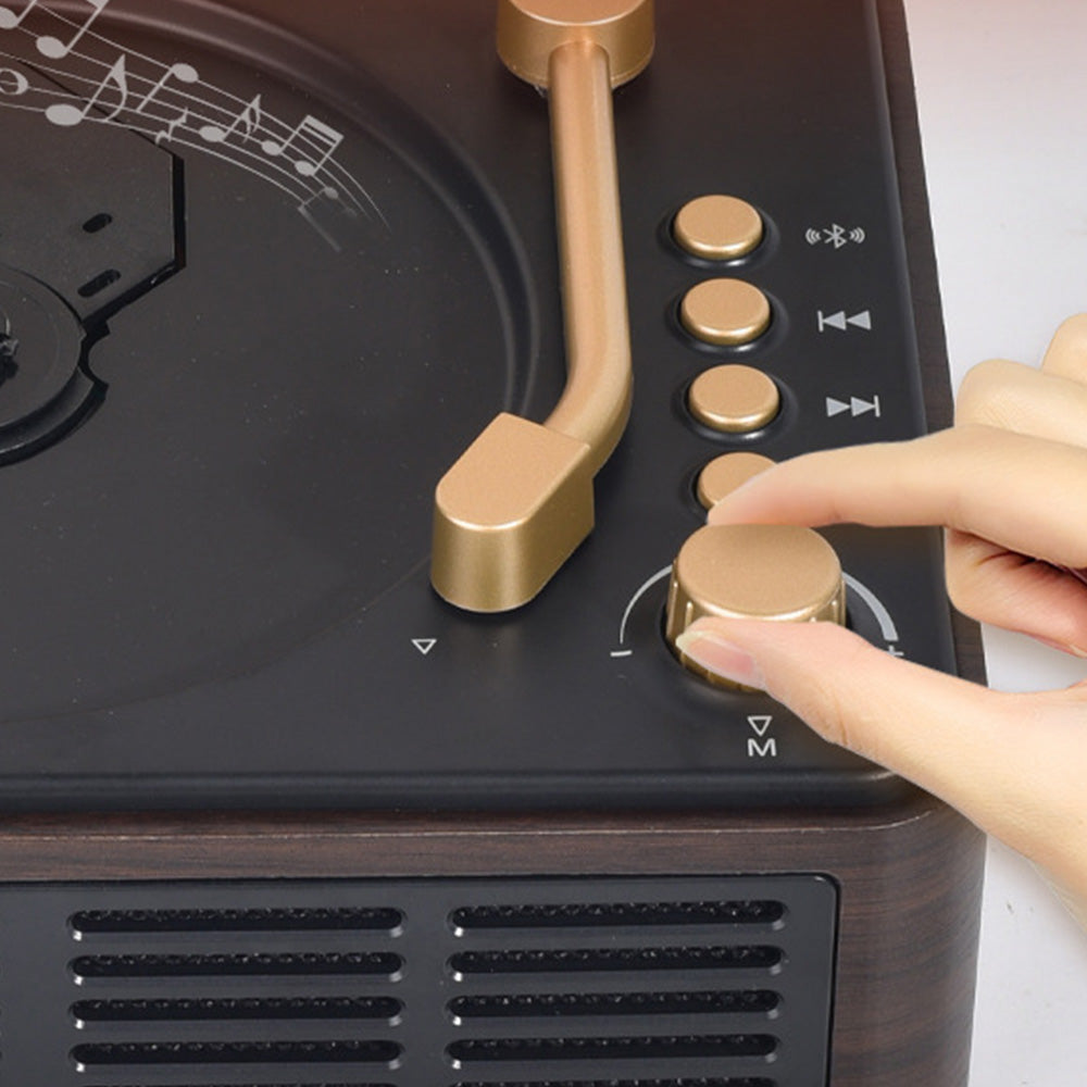 Retro CD Player Multifunctional Music Player with Bluetooth FM Radio for Home Use