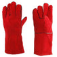 Double Layer Leather Welding Gloves Heat Resistant Fireproof Safety Gloves