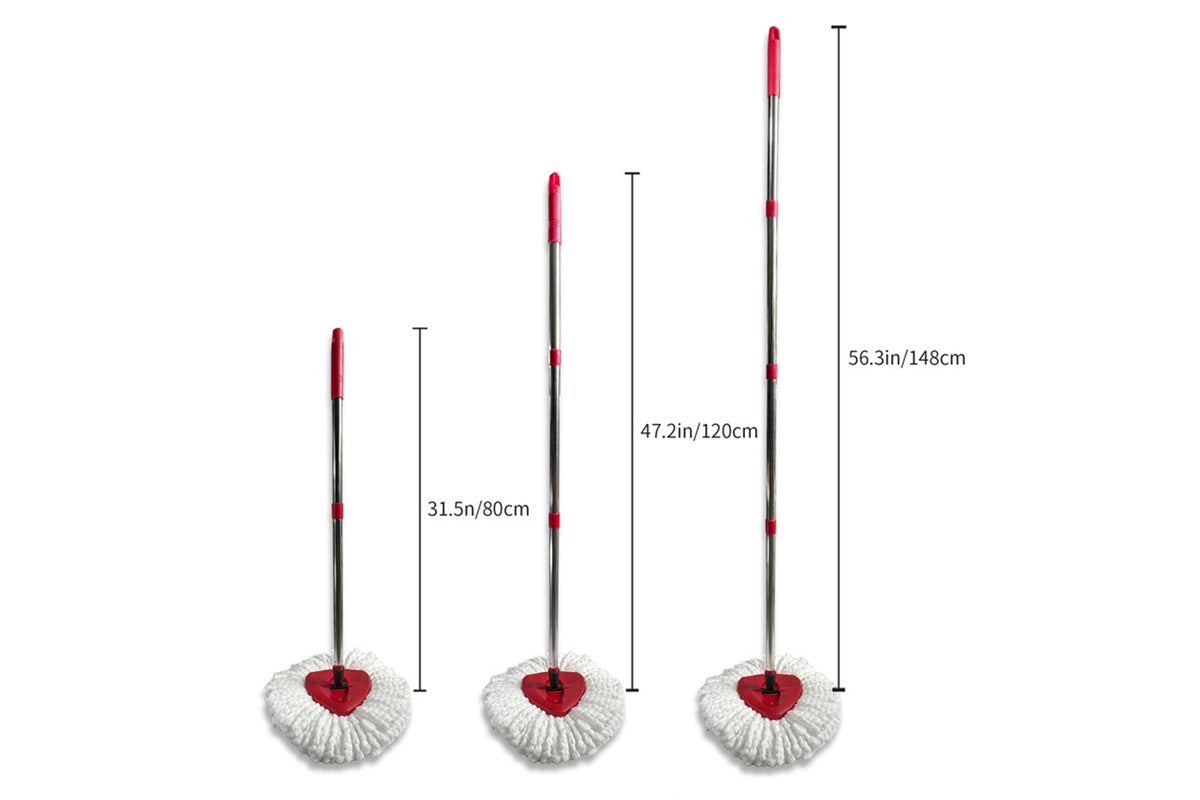 Replacement Spin Mop Head Set Compatible with O-Cedar EasyWring Spin Mop