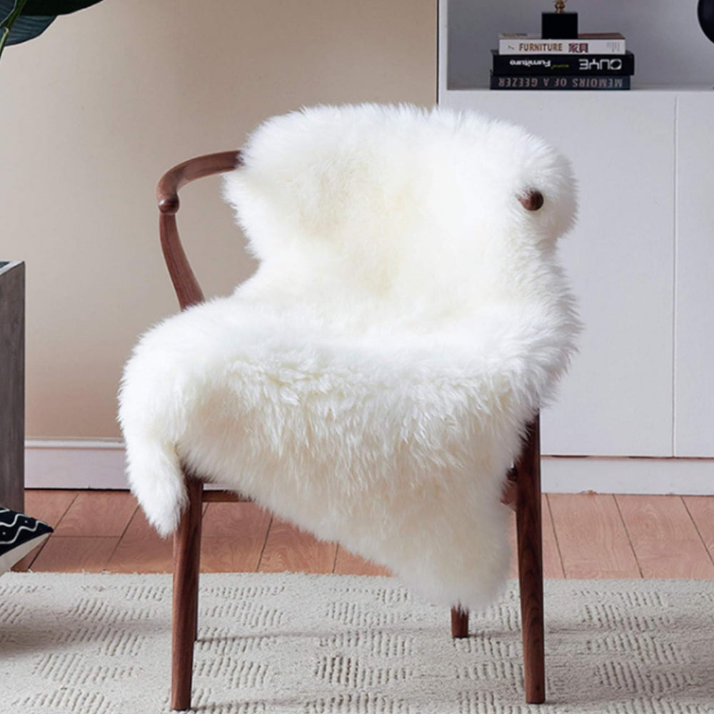 Faux Sheepskin Fluffy Rugs Chair Seat Covers