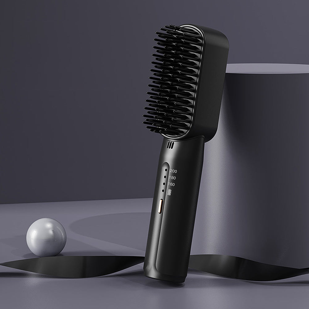 Portable Mini Rechargeable Hair Straightener Negative Ion Straightening Comb