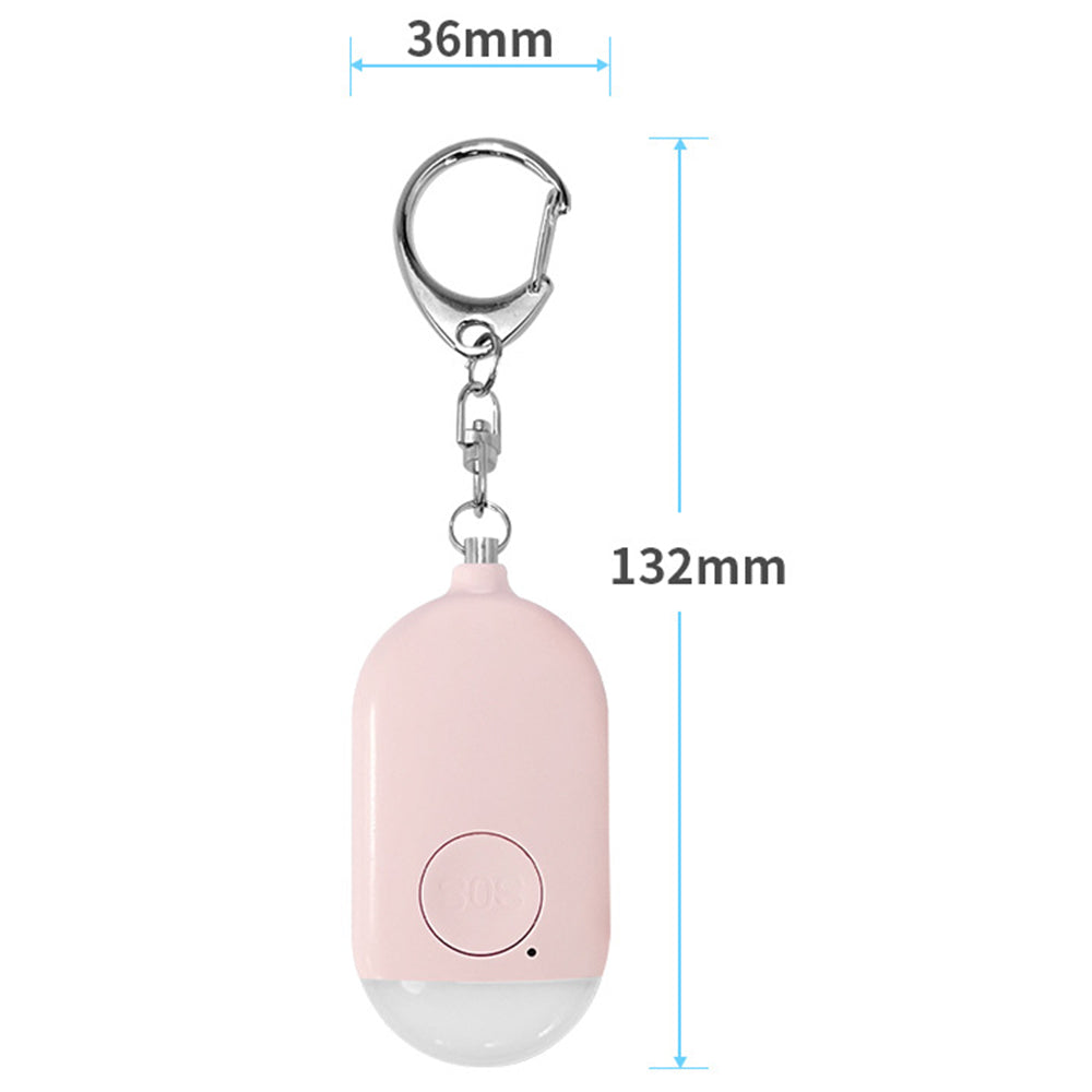 Rechargeable Personal Security Alarm Keychain With LED 130dB Self-Defense Alarm