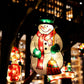 Christmas Decor LED Curtain Light Xmas Window Silhouette Light Decoration